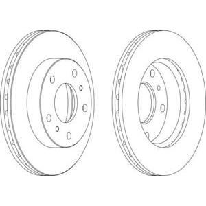 спирачен диск FERODO DDF1356 