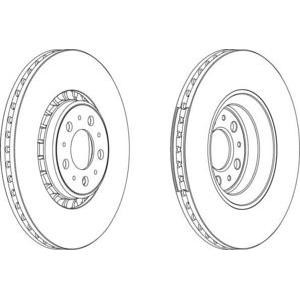 спирачен диск FERODO DDF1371 