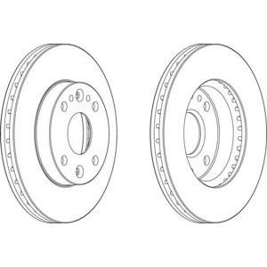 спирачен диск FERODO DDF1391 