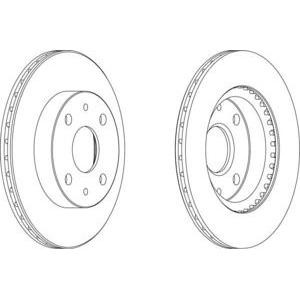 спирачен диск FERODO DDF1394 