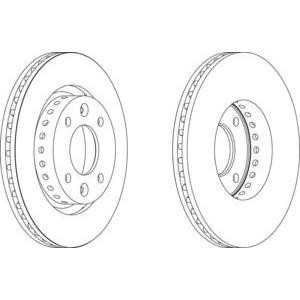 спирачен диск FERODO DDF1397