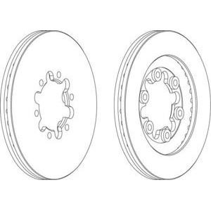 спирачен диск FERODO DDF1398 