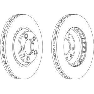 спирачен диск FERODO DDF1408C 