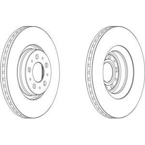 спирачен диск FERODO DDF1426