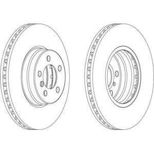 спирачен диск FERODO DDF1436 