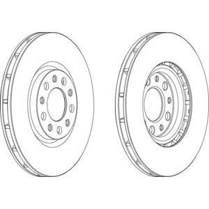 спирачен диск FERODO DDF1451 