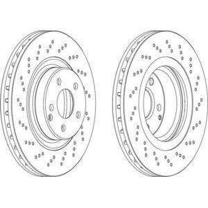 спирачен диск FERODO DDF1458C