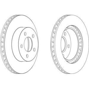 спирачен диск FERODO DDF1471