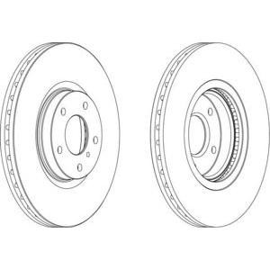 спирачен диск FERODO DDF1505 