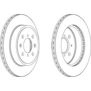 спирачен диск FERODO DDF1509