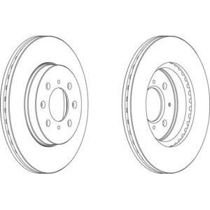 спирачен диск FERODO DDF1510 