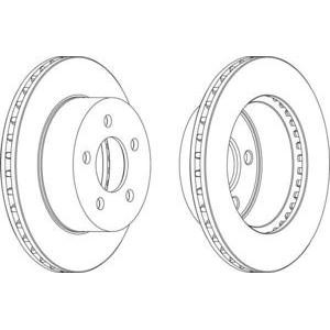 спирачен диск FERODO DDF1525