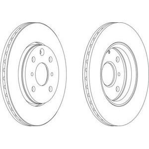 спирачен диск FERODO DDF1527 