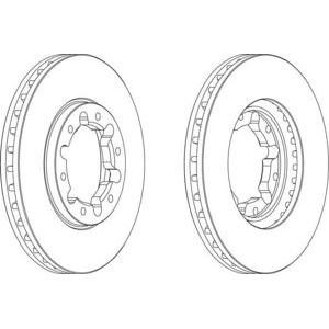 спирачен диск FERODO DDF1552
