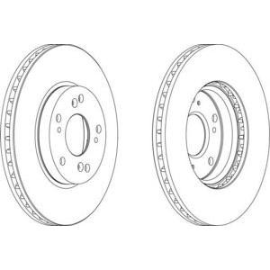 спирачен диск FERODO DDF1557 