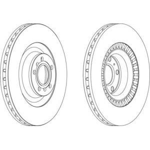 спирачен диск FERODO DDF1572