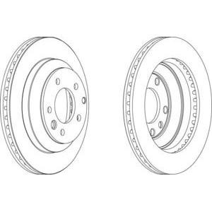 спирачен диск FERODO DDF1580 
