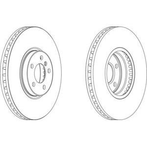 спирачен диск FERODO DDF1584 
