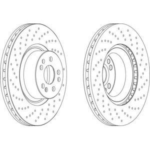 спирачен диск FERODO DDF1586C
