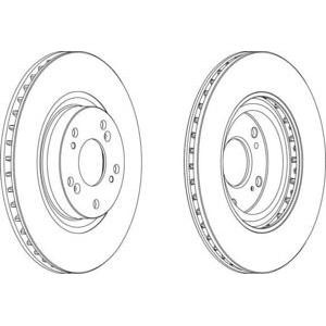 спирачен диск FERODO DDF1596