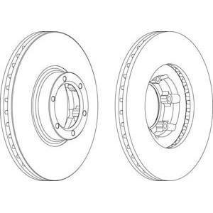 спирачен диск FERODO DDF160