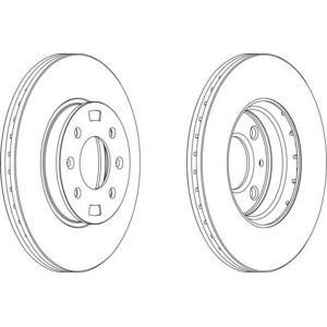 спирачен диск FERODO DDF1603 