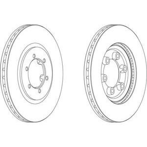 спирачен диск FERODO DDF1605