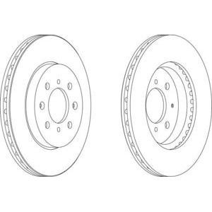 спирачен диск FERODO DDF1610