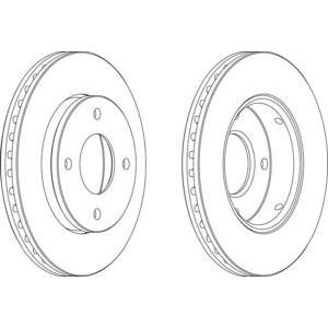 спирачен диск FERODO DDF1621 