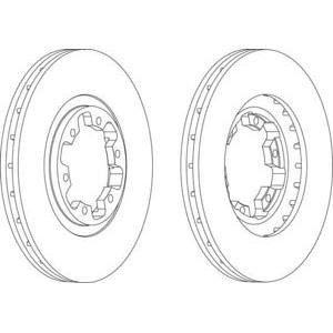 спирачен диск FERODO DDF1626