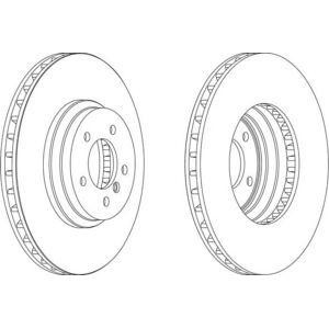 спирачен диск FERODO DDF1634 