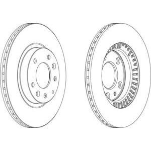 спирачен диск FERODO DDF1657
