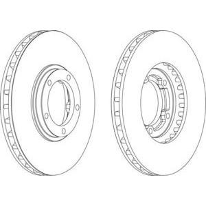 спирачен диск FERODO DDF1658