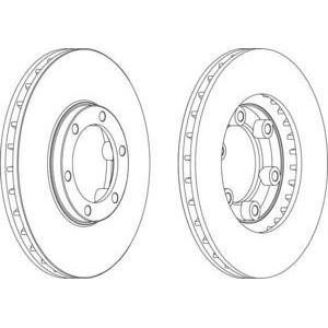 спирачен диск FERODO DDF1685