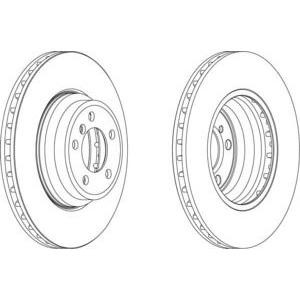 спирачен диск FERODO DDF1701