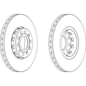 спирачен диск FERODO DDF1706 