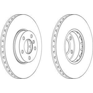 спирачен диск FERODO DDF1714C