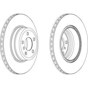 спирачен диск FERODO DDF1716C