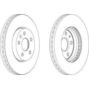 спирачен диск FERODO DDF1722C