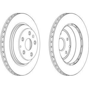 спирачен диск FERODO DDF1855C