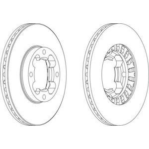 спирачен диск FERODO DDF399