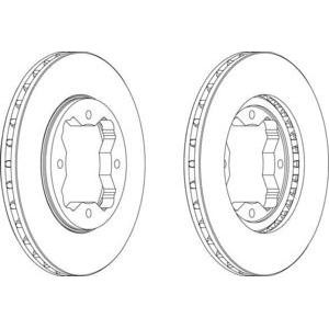 спирачен диск FERODO DDF450
