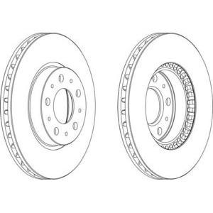 спирачен диск FERODO DDF605