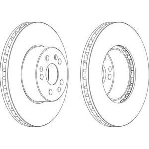 спирачен диск FERODO DDF629