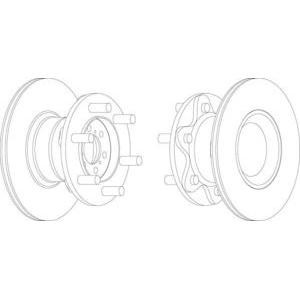 спирачен диск FERODO FCR104A