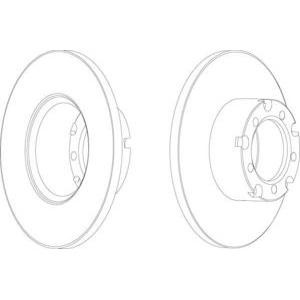 спирачен диск FERODO FCR117A