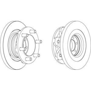 спирачен диск FERODO FCR139A 