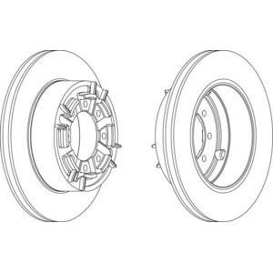 спирачен диск FERODO FCR140A 