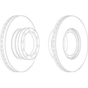 спирачен диск FERODO FCR143A 