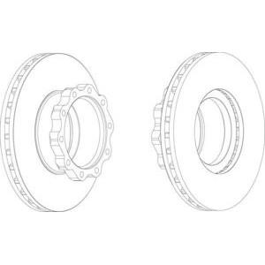 спирачен диск FERODO FCR144A